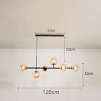Modern Glass Ball LED  Island Pendant Lamp Natesa SPINGAR.COM
