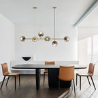 Modern Glass Ball LED  Island Pendant Lamp Natesa SPINGAR.COM