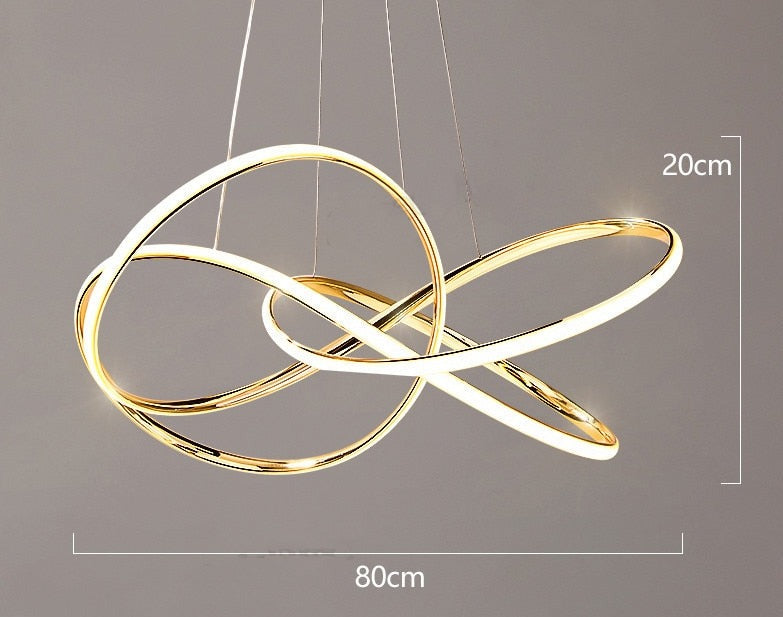 Gold Finished Scandinavian Design Modern Dimmable LED Pendant Lamp Mette