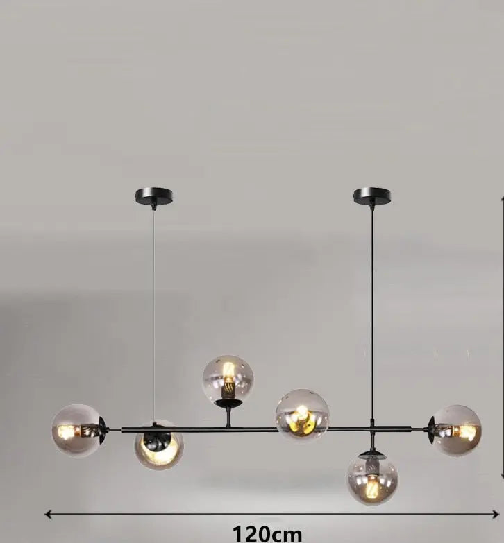 Modern Glass Ball LED  Island Pendant Lamp Natesa SPINGAR.COM