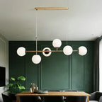 Modern Glass Ball LED  Island Pendant Lamp Natesa SPINGAR.COM