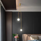 Nordic Bedside Glass Ball LED Pendant Lamp Vilde SPINGAR.COM