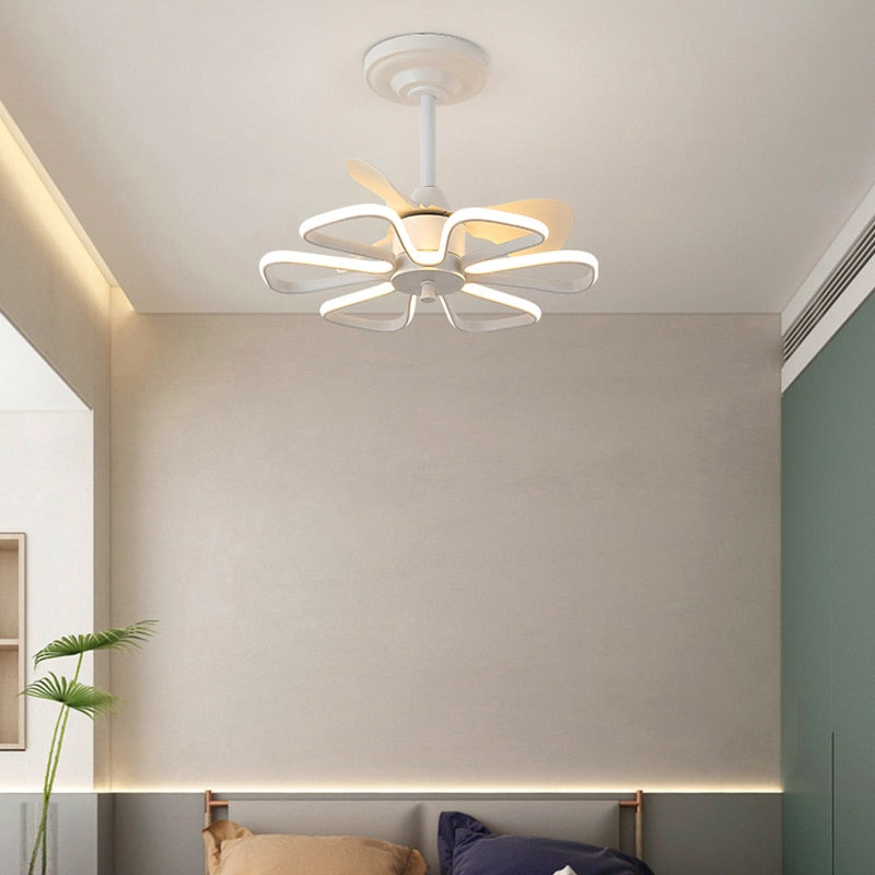 New Design LED Pendant Fan Lamp Viola