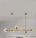 Modern Glass Ball LED  Island Pendant Lamp Natesa SPINGAR.COM