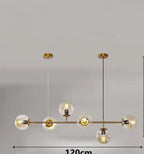 Modern Glass Ball LED  Island Pendant Lamp Natesa SPINGAR.COM