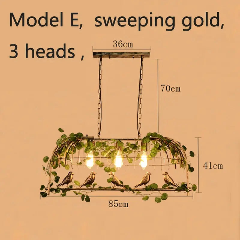 Industrial Vintage LED Island Pendant Lamp Larry SPINGAR.COM