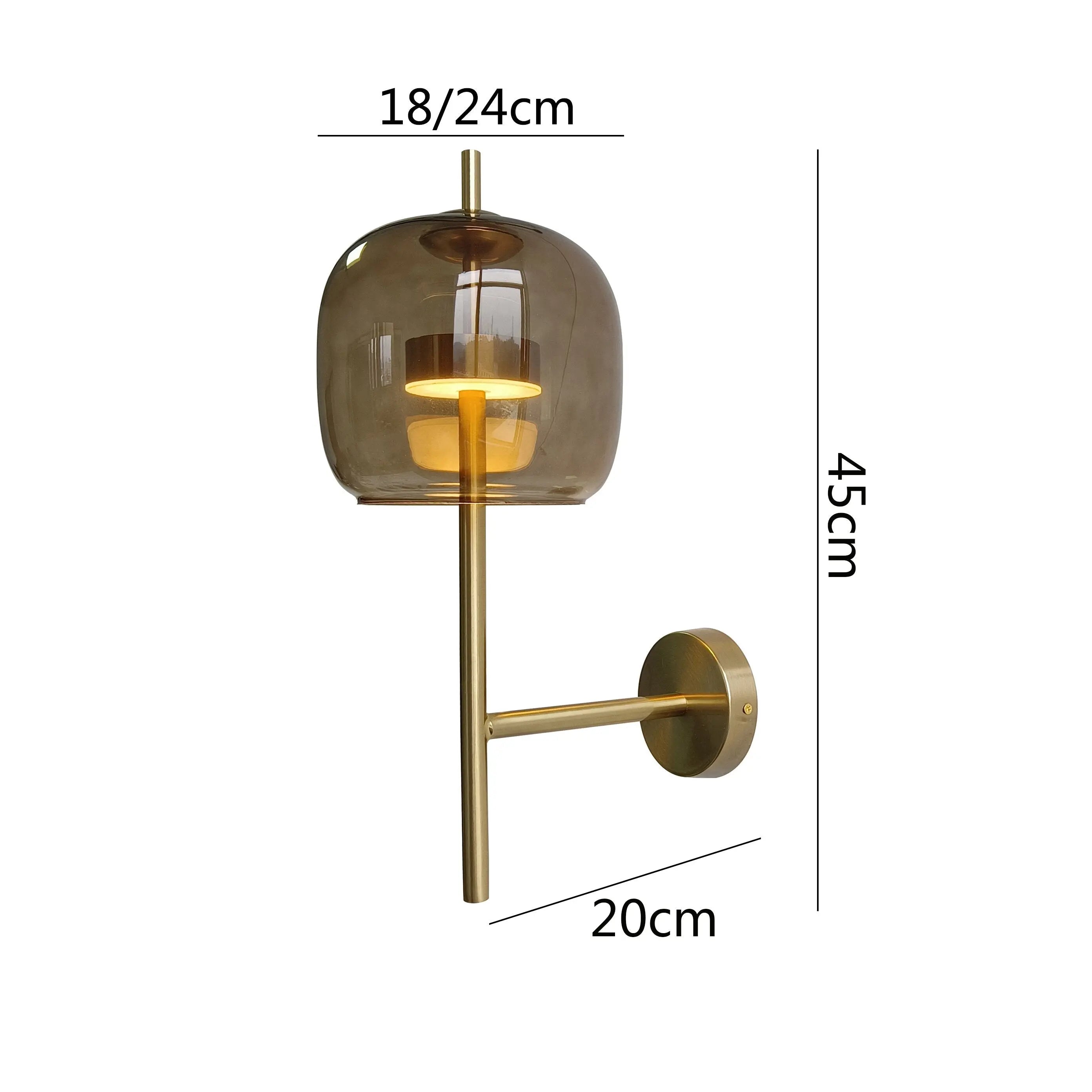 AJ Luxury Glass Shade Wall Lamp Arne™ SPINGAR.COM