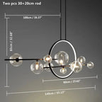 New Design Nordic Glass Bubble LED Island Pendant Lamp Sandro SPINGAR.COM