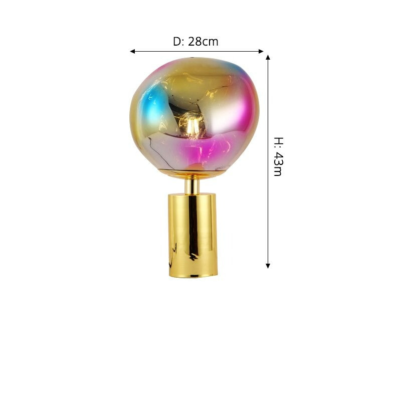 Luxuriöse LED-Steh-/Tischlampe im Lava-Stil Lauri