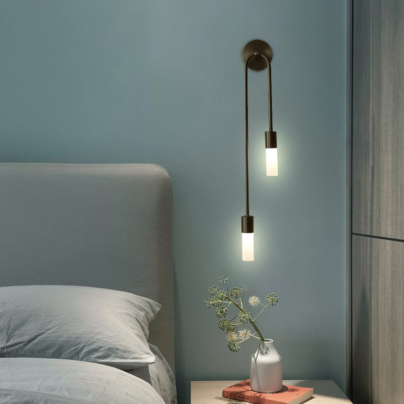 Postmodern LED Copper Wall Lamp Rakel
