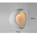 Handmade Nest Shaped Japanese Wabi Sabi LED Pendant Lamp Shika SPINGAR.COM