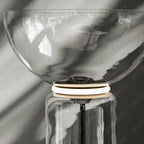 Postmodern Minimalist Transparent Glass Bamboo Design LED Floor Lamp Alma SPINGAR.COM