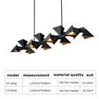 Modern Creative Design Geometric Metal Frame LED Kitchen Island/pendant lamp Thora SPINGAR.COM