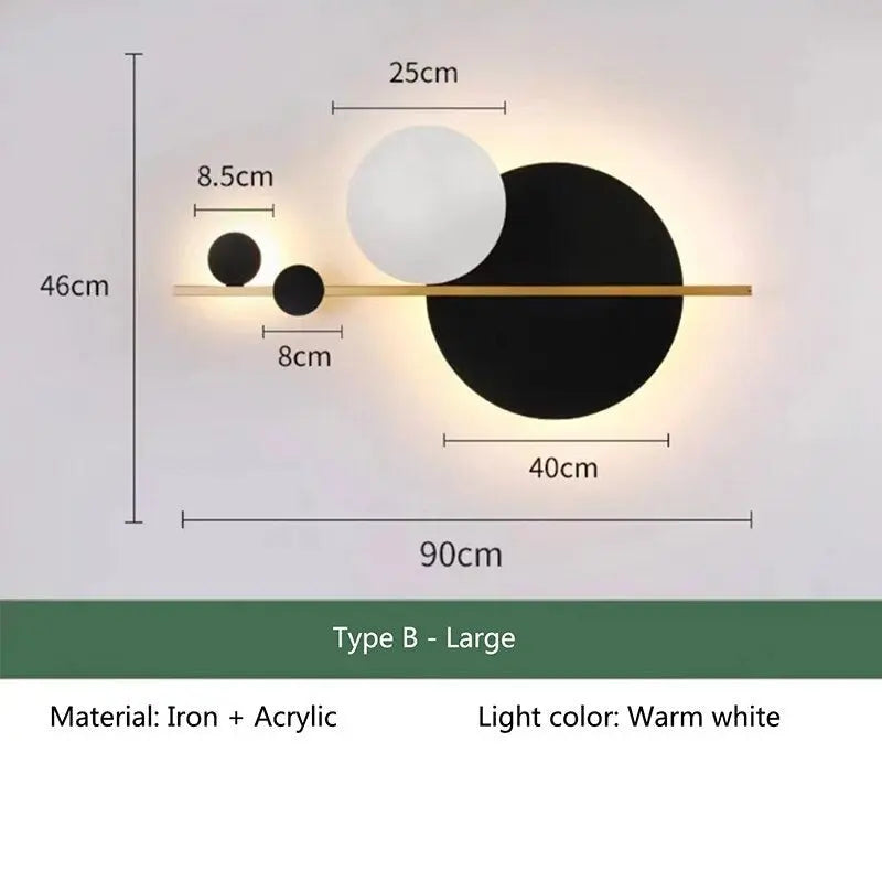 Nordic Art LED  Wall Lamp Ebba SPINGAR.COM