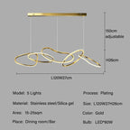 Modern Creative Circle LED Island Pendant Lamp Ashby SPINGAR.COM