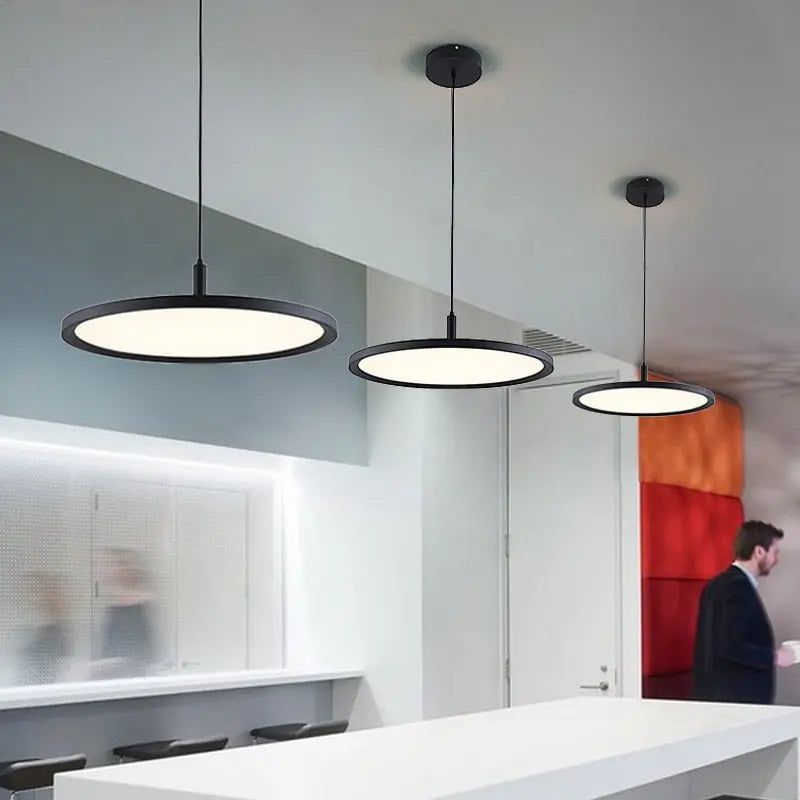 Dimmable Ultra-thin Alminium LED Pendant lamp Abelone SPINGAR.COM