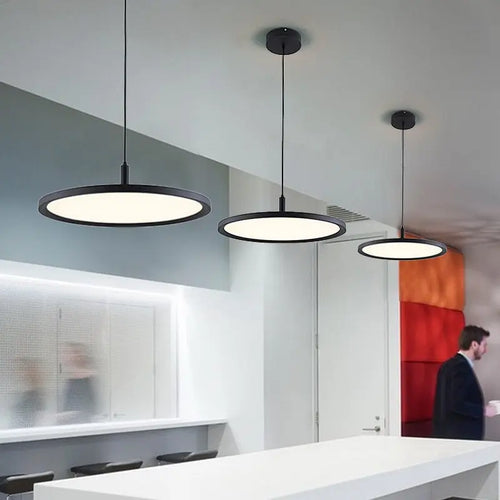 Dimmable Ultra-thin Alminium LED Pendant lamp Abelone SPINGAR.COM