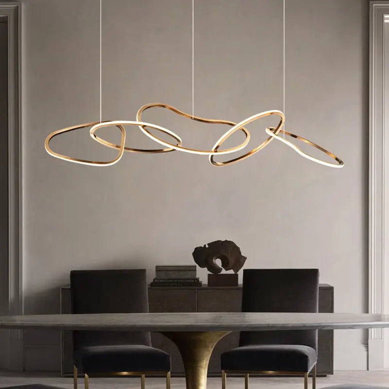 Modern Creative Circle LED Island Pendant Lamp Ashby SPINGAR.COM