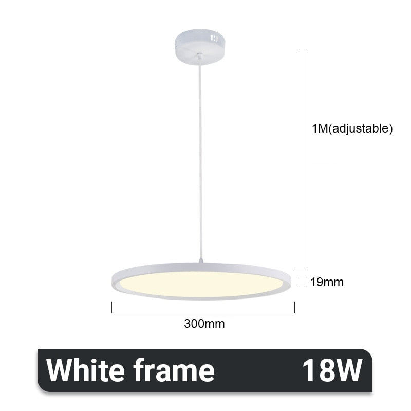 Dimmable Ultra-thin Alminium LED Pendant lamp Abelone