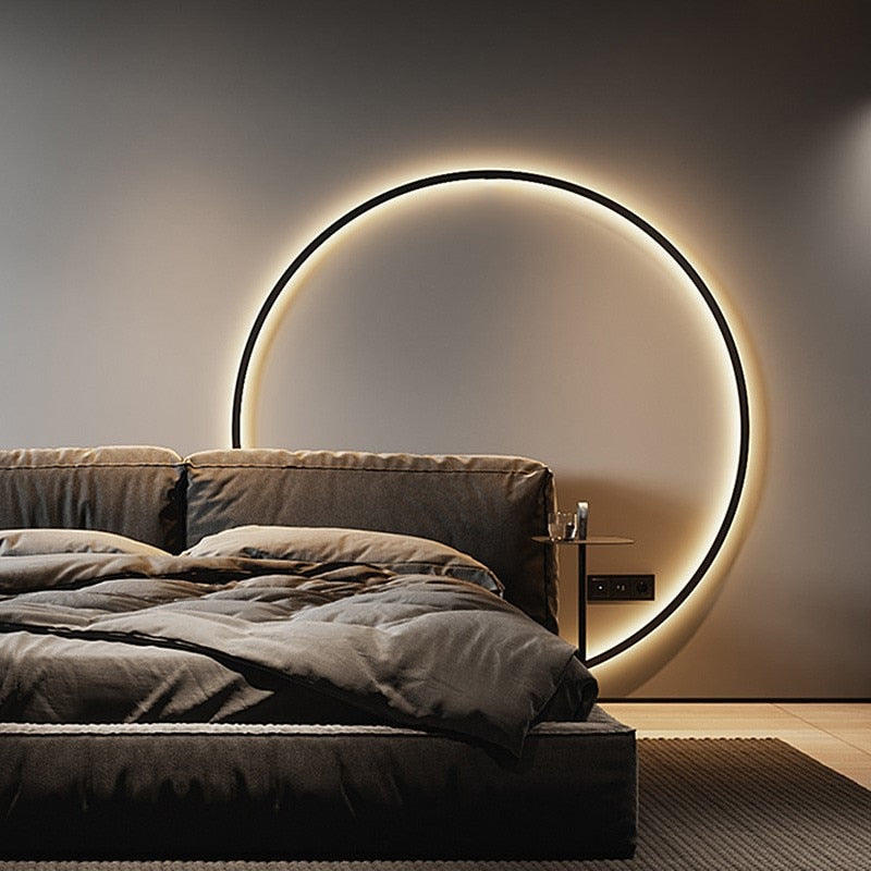 Modern Minimalist Ring LED Wall Lamp Luna
