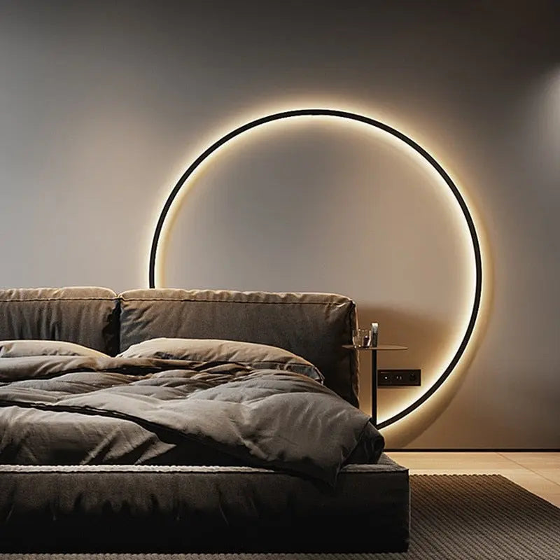 Modern Minimalist Ring LED Wall Lamp Luna SPINGAR.COM