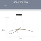 Modern Dining Table LED Island Pendant Lamp Nissa SPINGAR.COM