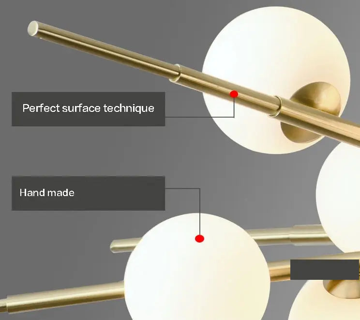 Modern Glass Ball LED Island Pendant Lamp Isabella™ Spingar.com