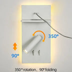 Wireless Charging LED Wall Lamp Idella SPINGAR.COM
