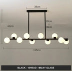 Modern Glass Ball LED Island Pendant lamp Niro™ Spingar.com