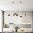 Modern Glass Ball LED  Island Pendant Lamp Natesa SPINGAR.COM
