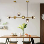 Modern Glass Ball LED  Island Pendant Lamp Natesa SPINGAR.COM