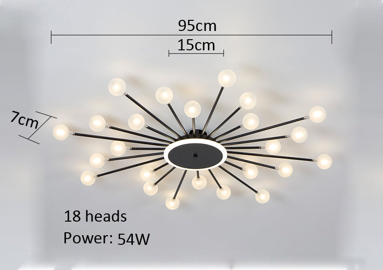 LED Frosted Glass Ball Ceiling Lamp Eva™