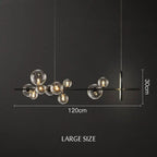 Modern Luxury Glass Ball LED Island Pendant Lamp Josefine SPINGAR.COM