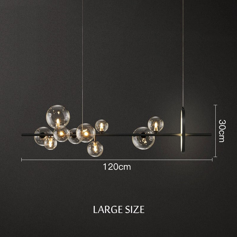 Modern Luxury Glass Ball LED Island Pendant Lamp Josefine