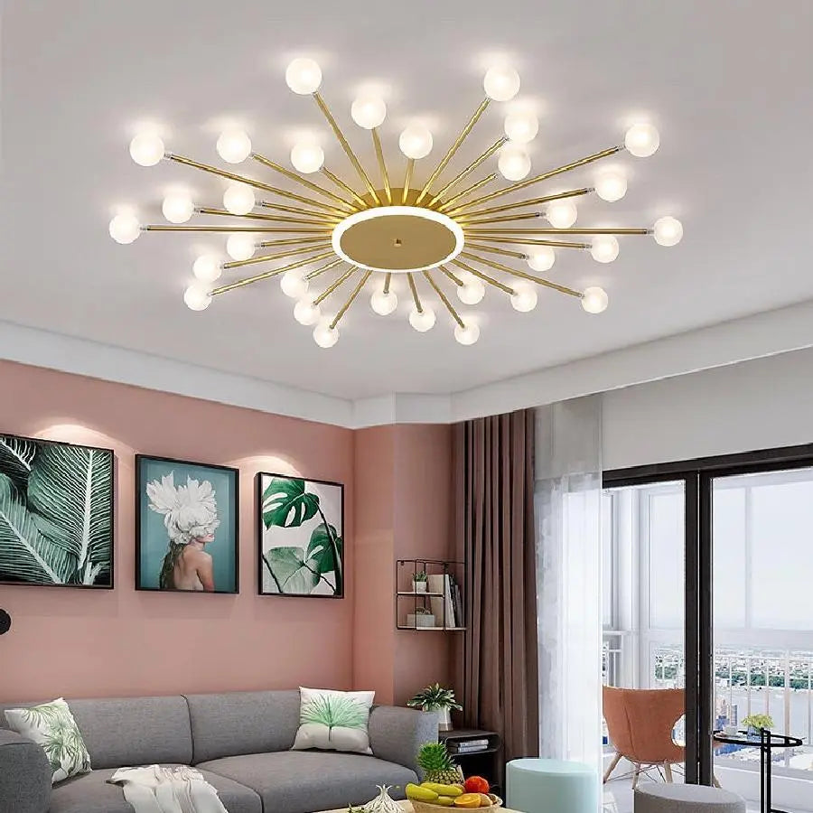 LED Frosted Glass Ball Ceiling Lamp Eva™ Spingar.com