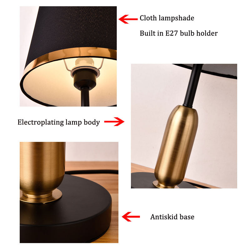 Creative Design Retro Touch Button Table Lamp Abella