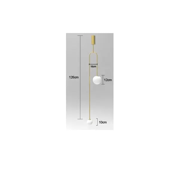 Nordic Bedside Glass Ball LED Pendant Lamp Vilde SPINGAR.COM