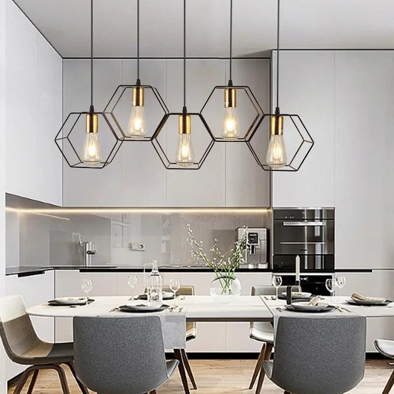 Artpad Metal Frame LED Pendant Lamp Jason™ Spingar.com