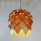 Handmade Wood LED Pendant Lamp Jaba SPINGAR.COM