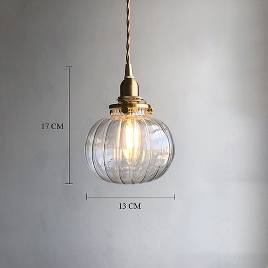 Nordic Copper LED Pendant Lamp
