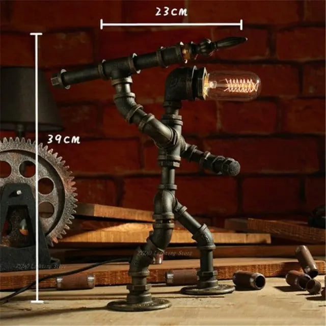 Retro Robot LED  Table Light Edison™ Spingar.com