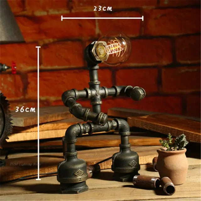 Retro Robot LED  Table Light Edison™ Spingar.com