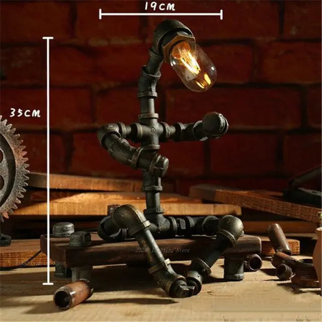 Retro Robot LED  Table Light Edison™ Spingar.com