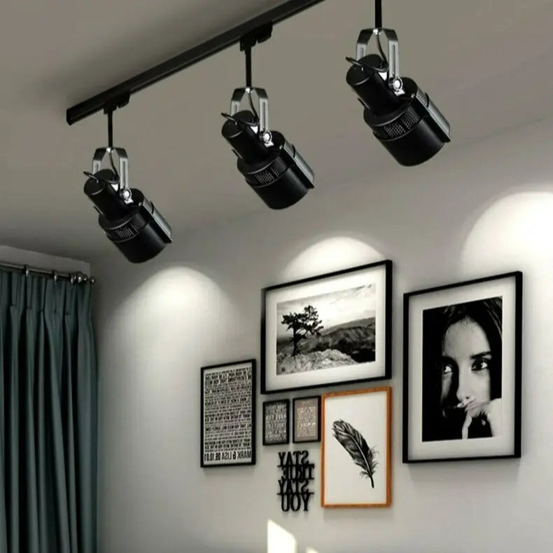Industrial Retro LED Rail Spotlights SPINGAR.COM