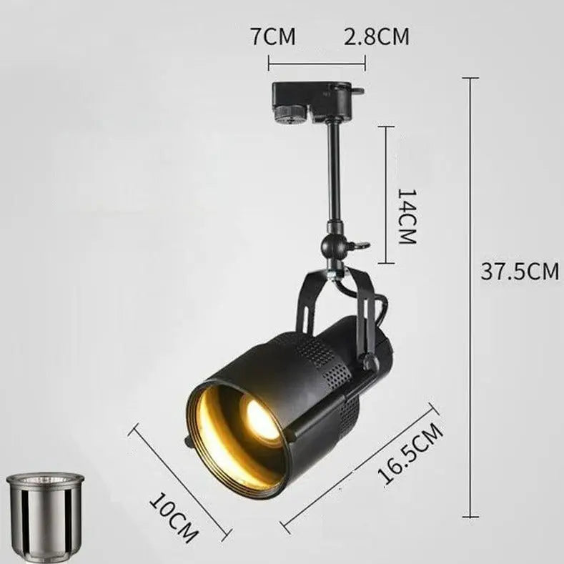Industrial Retro LED Rail Spotlights SPINGAR.COM