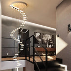 Modern Rotating LED Staircase Chandelier Nicole™ SPINGAR.COM