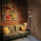 Industrial Retro Tripod LED Floor Light Aron™ Spingar.com