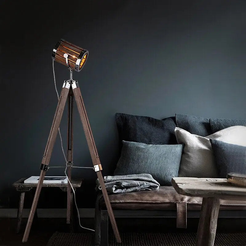 Industrial Retro Tripod LED Floor Light Aron™ Spingar.com