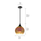 Modern 3D Colorful Starry Sky Glass LED Pendant Lamp Emma™ Spingar.com