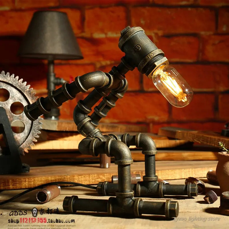 Retro Robot LED  Table Light Edison™ Spingar.com